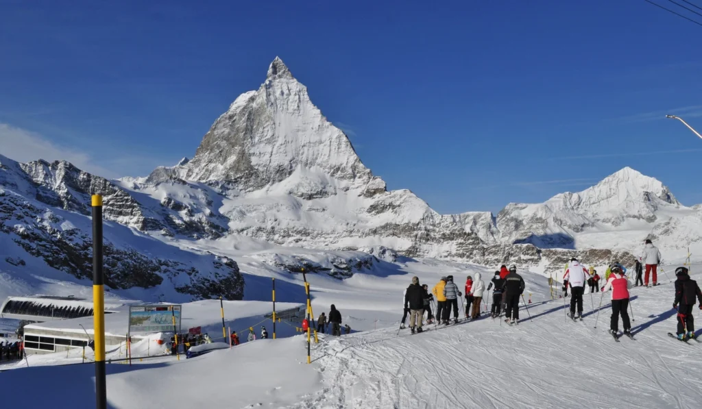 горнолыжный курорт церматт в швейцарии, гора маттерхорн